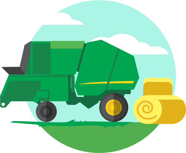 Free Agriculture Farming Vehicles Tractors Vector