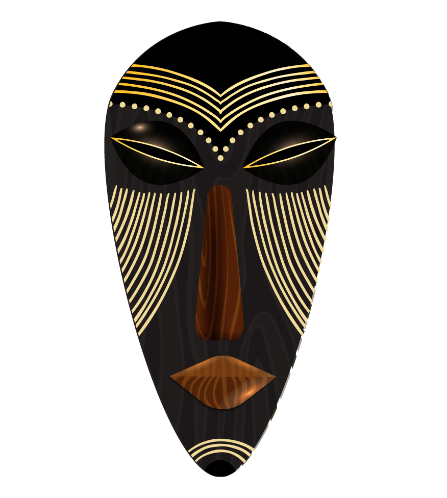 free aboriginal mask african masks templates vector 261065