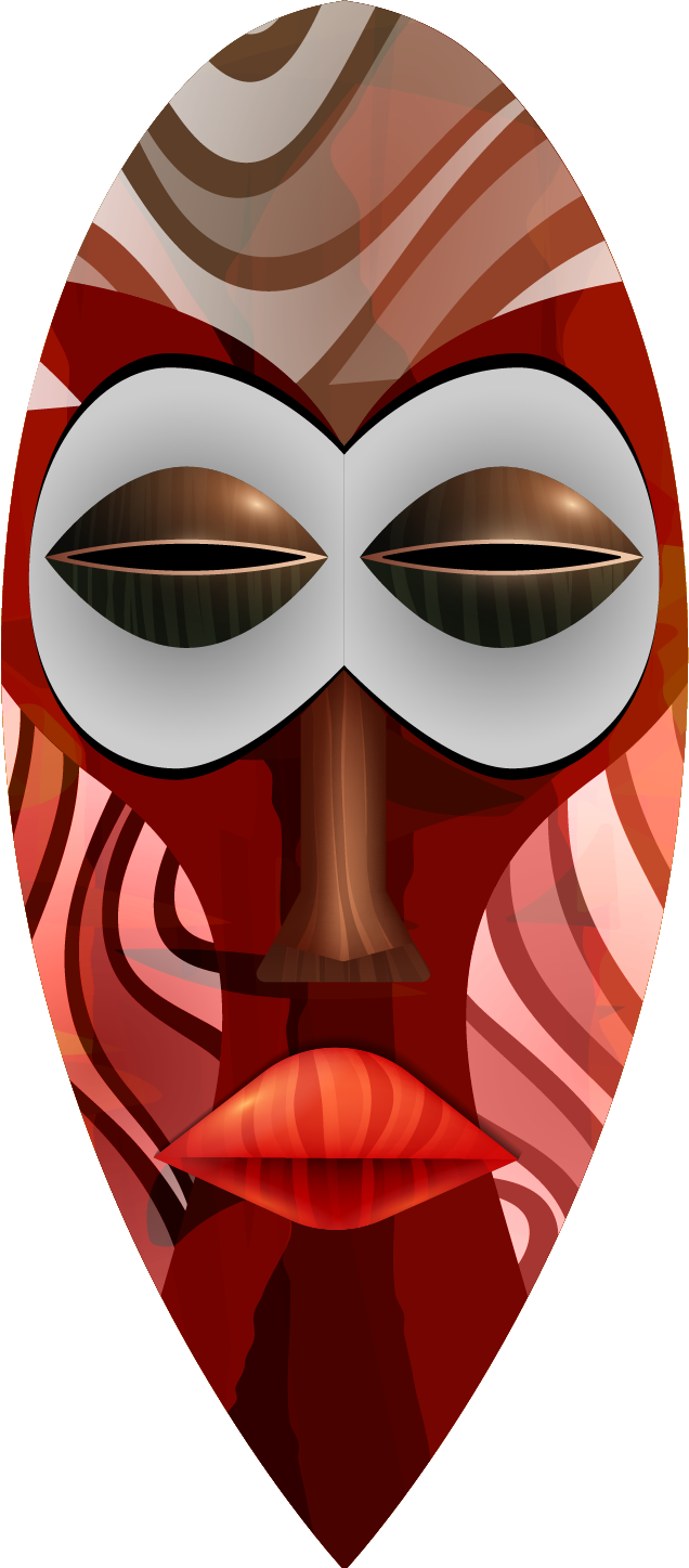 free aboriginal mask african masks templates vector 614071