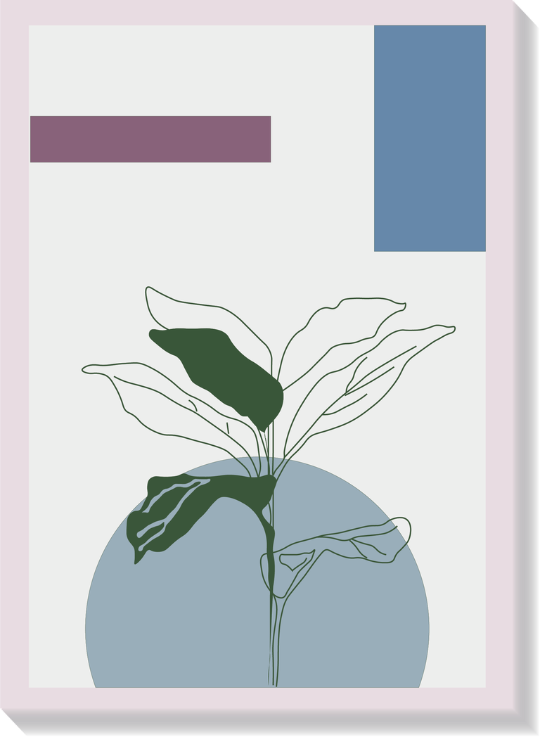 free botanical wall art foliage line art vector 178583