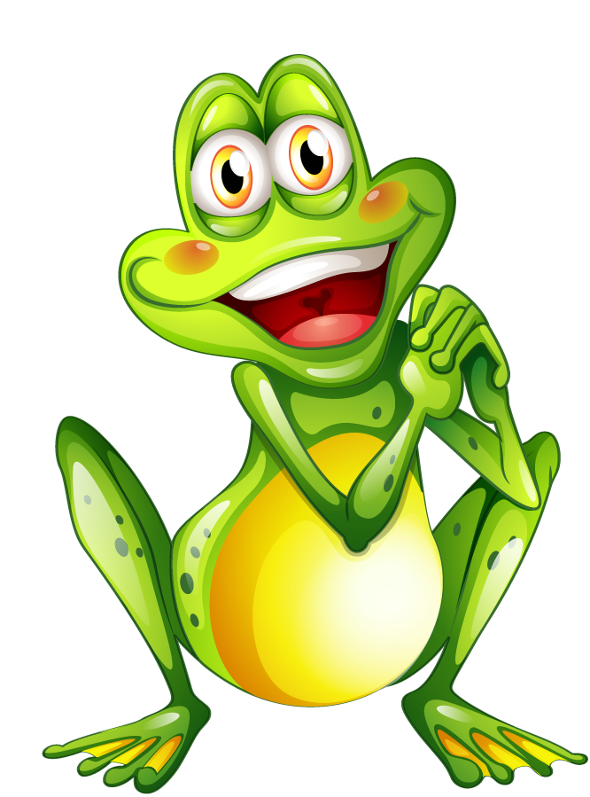 free cartoon green frog frogs sign vector 369634