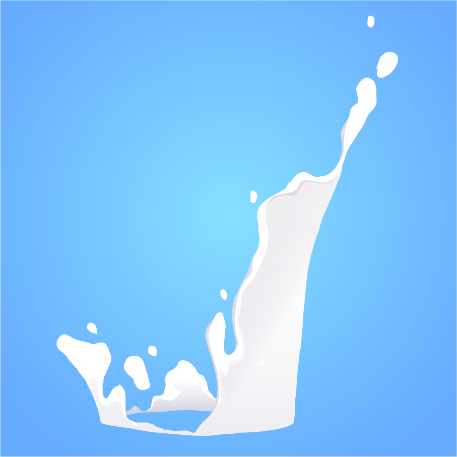 cartoon milk splashes collection for pla... | Magipik Free Vector