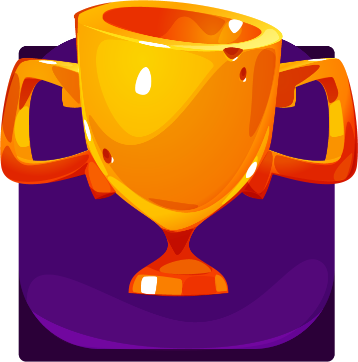 free cartoon skull coin star xp gold cup... | Magipik Free Vector