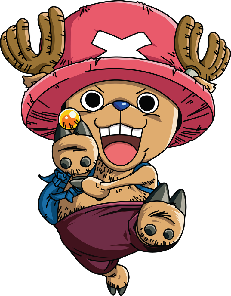 free chopper one piece straw hat pirates vector 880757