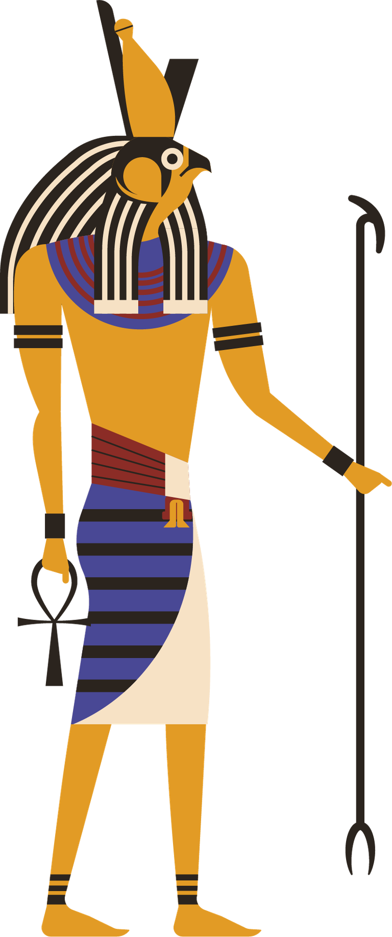 free egyptian god drawing ancient egyptian vector 503036