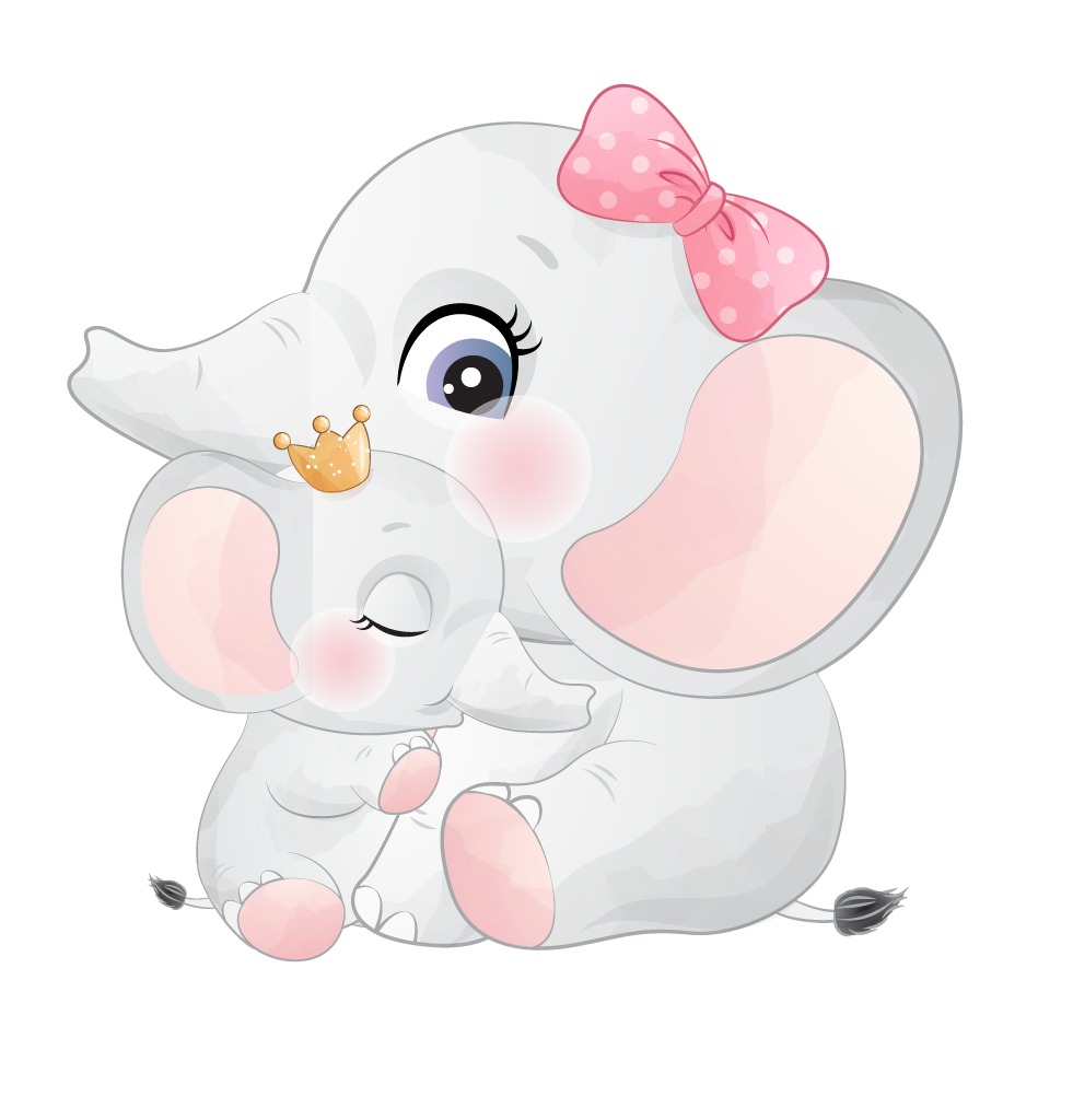 free elephants cute little elephant life with vector 368860