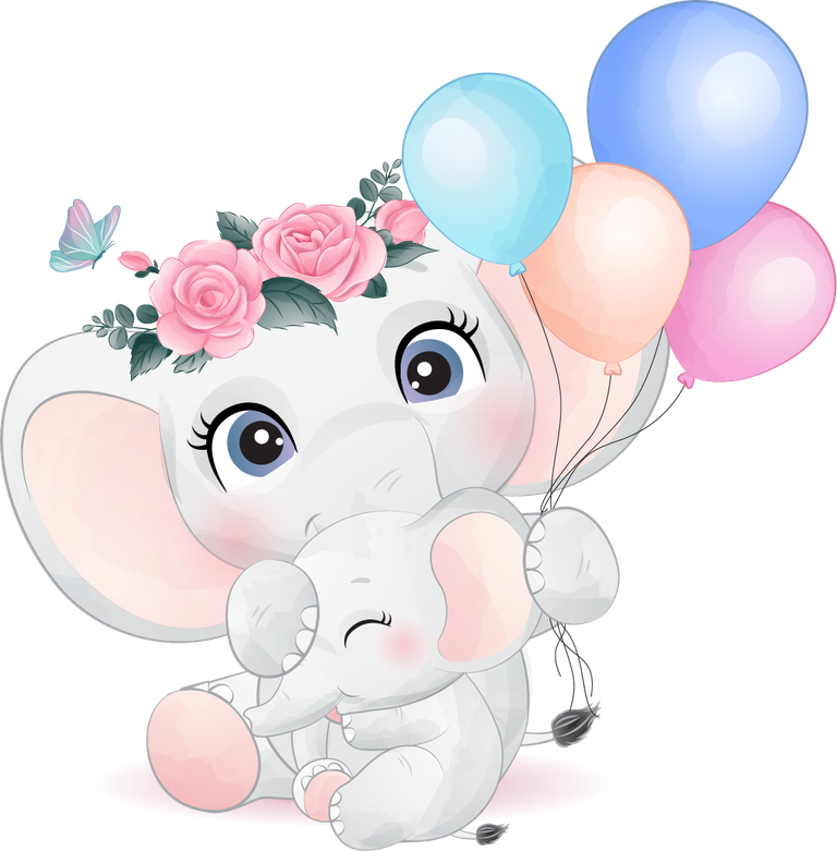 free elephants cute little elephant life with vector 361212