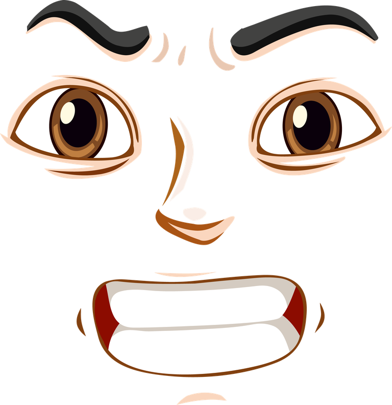 free eyes nose mouth female facial expre... | Magipik Free Vector