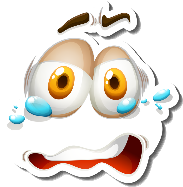 free facial expressions sticker set with vector 989728