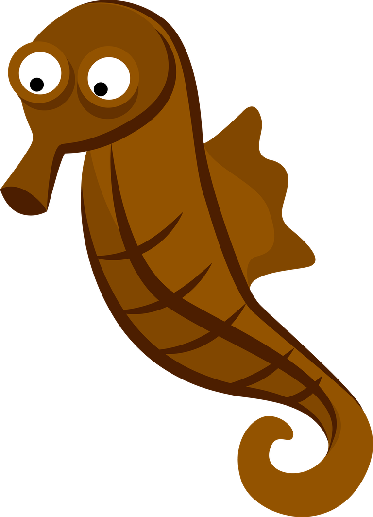 free hippocampus marine animal cartoon vector 993493