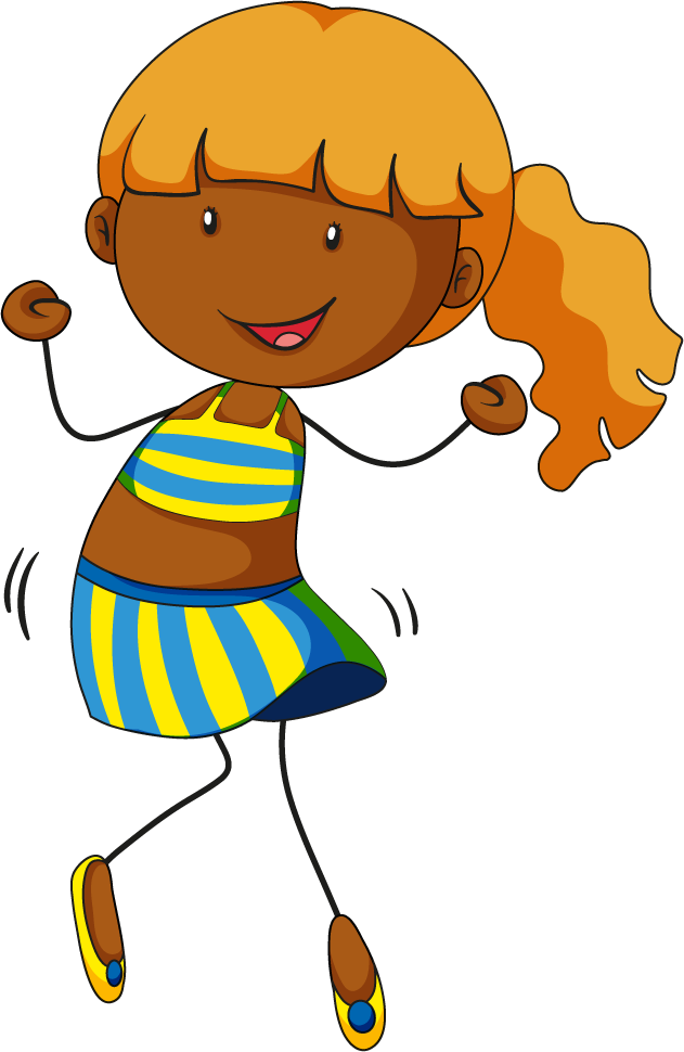 kids singing and dancing illustration ce... | Magipik Free Vector