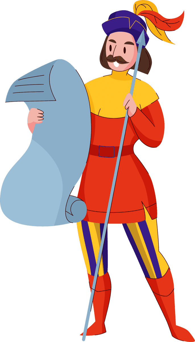 free medieval kingdom characters flat vector 200559