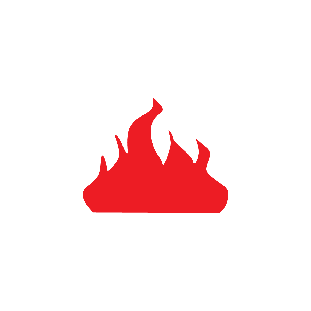 free Minimalist red flame icon for websi... | Magipik Free Vector