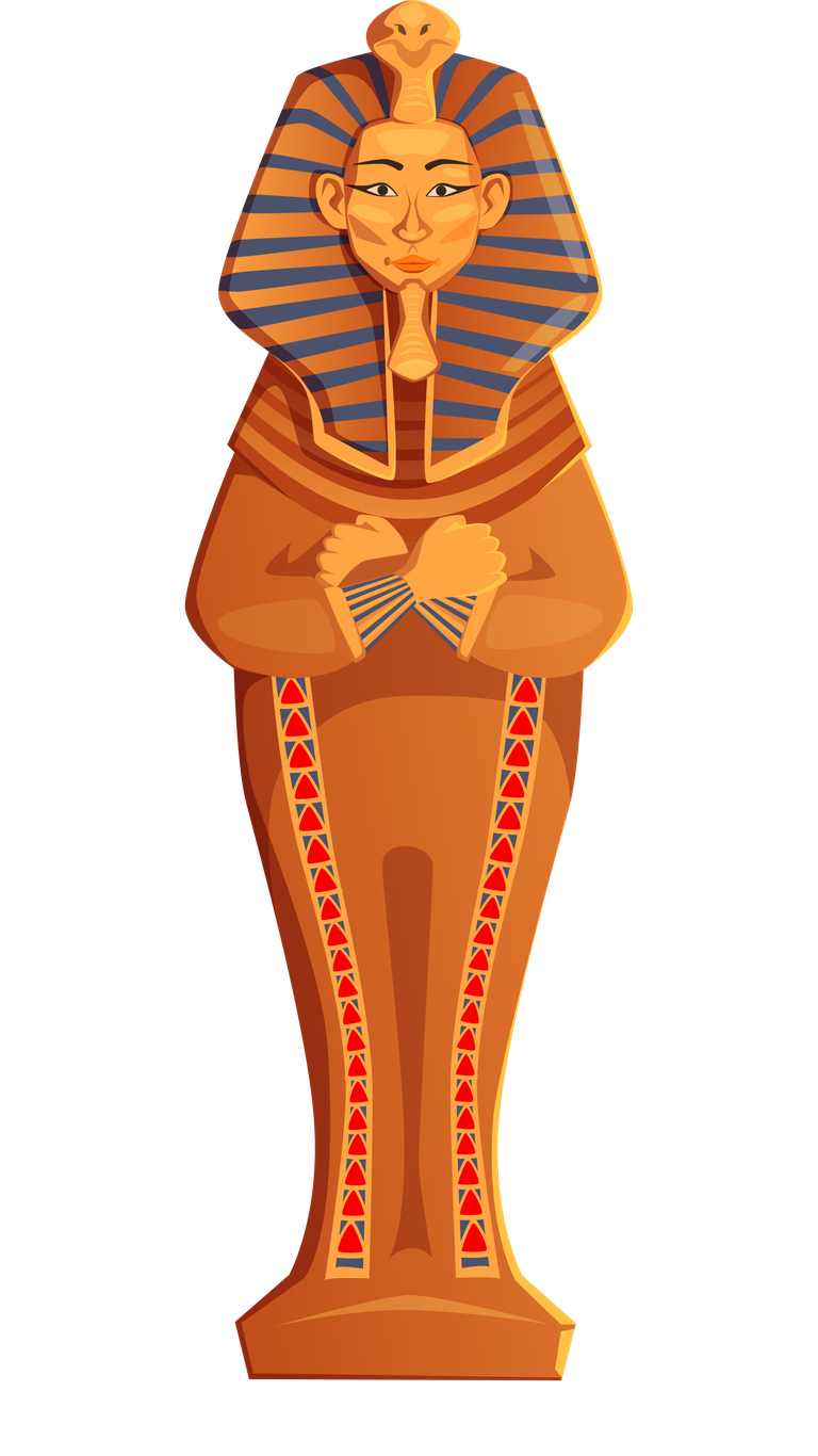 free pharaoh s coffin ancient egypt cartoon vector 574260