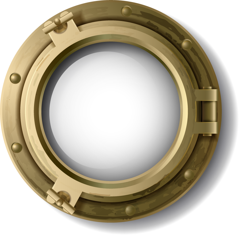 free realistic set metal plastic portholes vector 88948