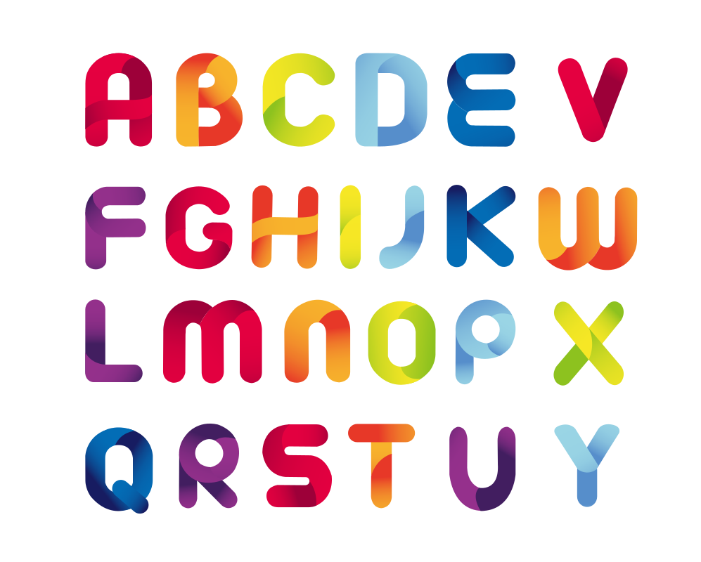 Free Colorful Alphabet For Educational Vector 485714