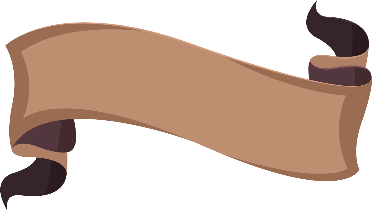 free ribbon templates brown blank curved vector 858488