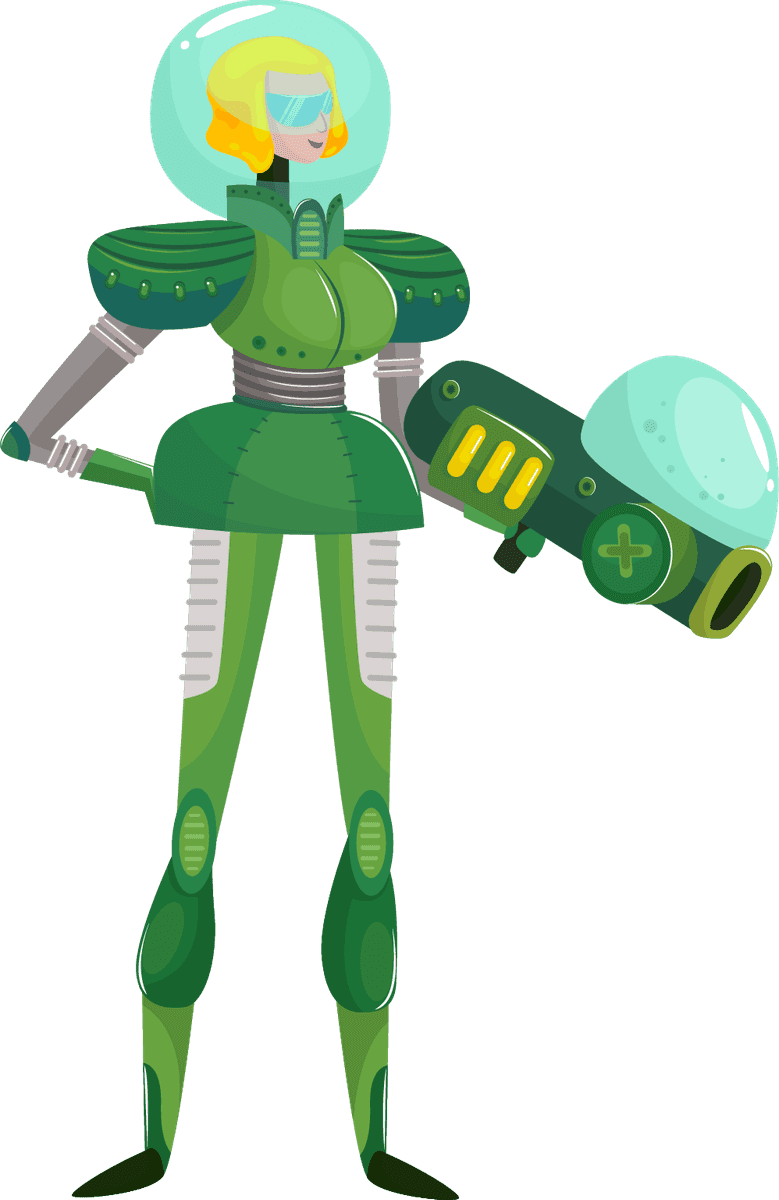 free super hero space warrior icons vector 469878