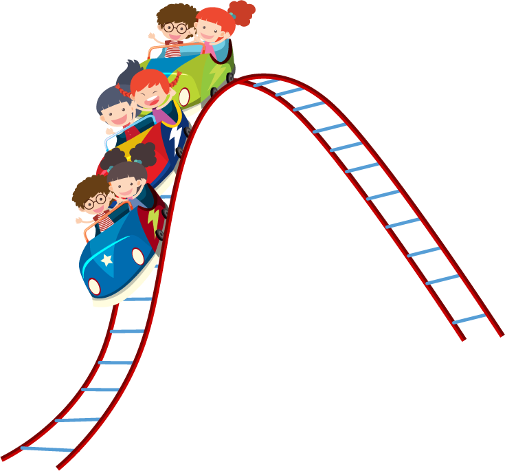free theme park rides illustration vecto... | Magipik Free Vector