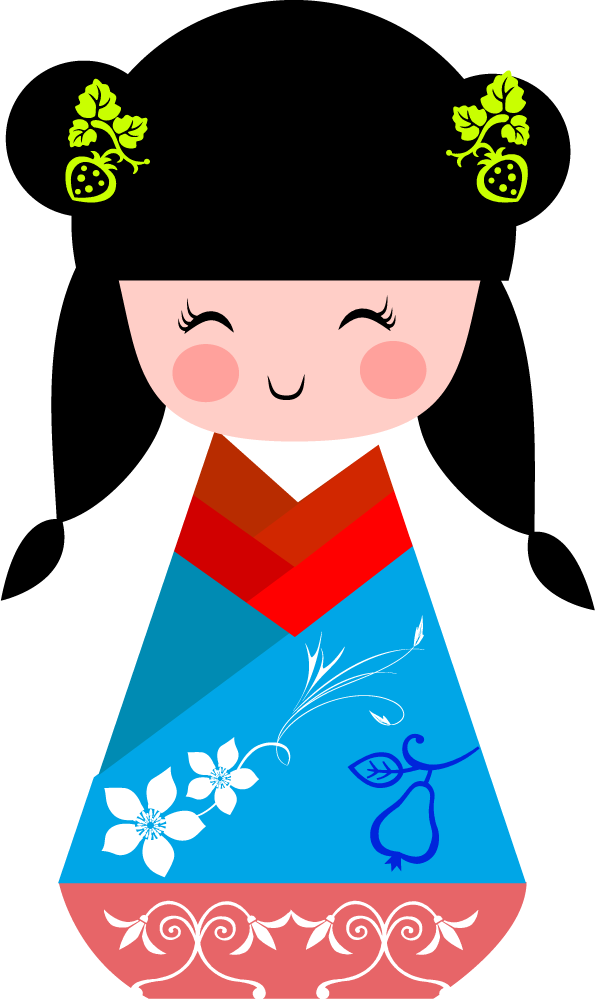 free cute traditional japanese dolls 208276 vector undefined