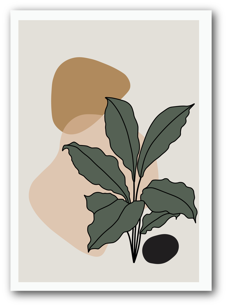 free botanical wall art set earth tone boho vector 480801