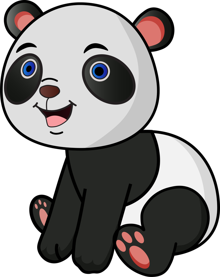 free illustration of cute baby pandas vector 220571