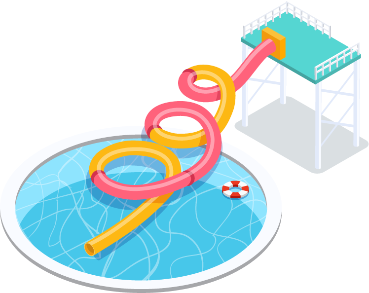 Free Water Park Aquapark Isometric Icon Vector 321711 2624