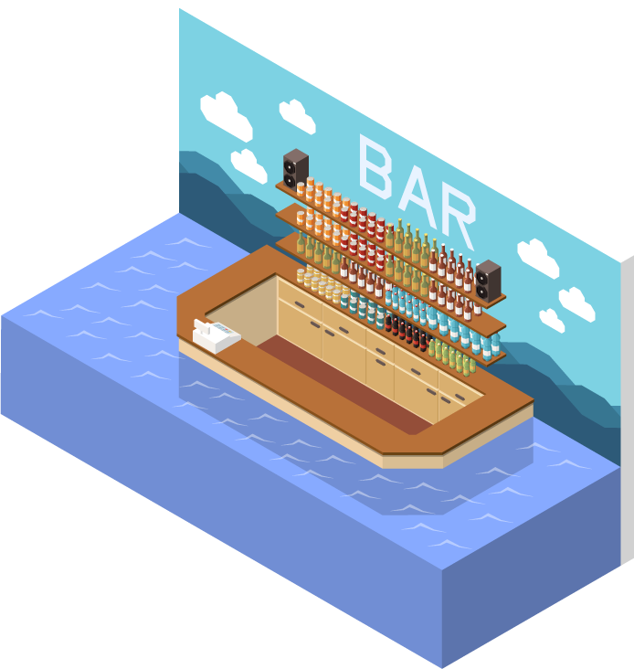 free water park aquapark isometric with vector 319452